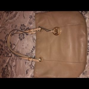Tan Micheal kors purse
